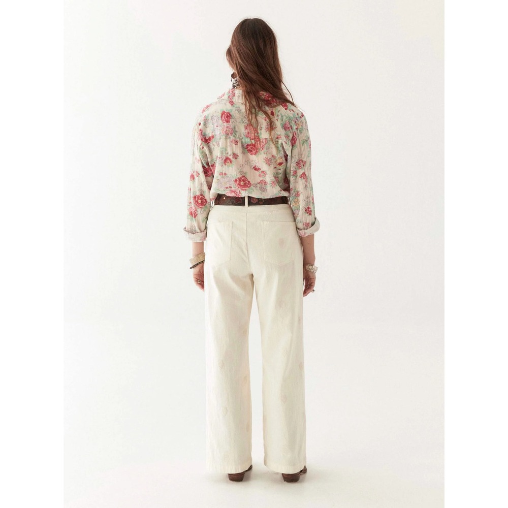 Maison Hotel Giorgia Blouse Candy Roses, Luxury Cottage Boho Romantic Career XL - Picture 2 of 12